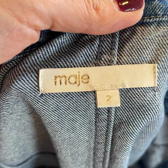 Maje denim dress size 2 (XS/S ) - Picture 8 of 10